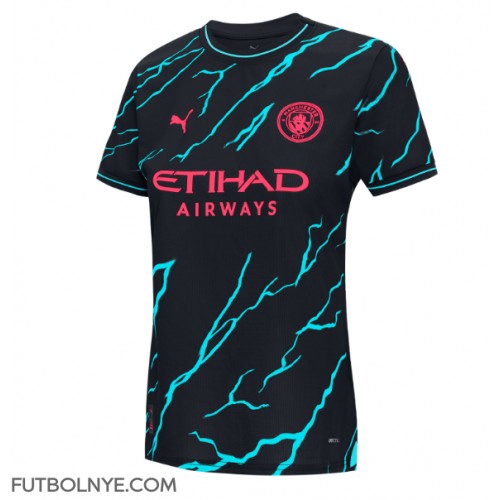 Camiseta Manchester City Tercera Equipación para mujer 2023-24 manga corta